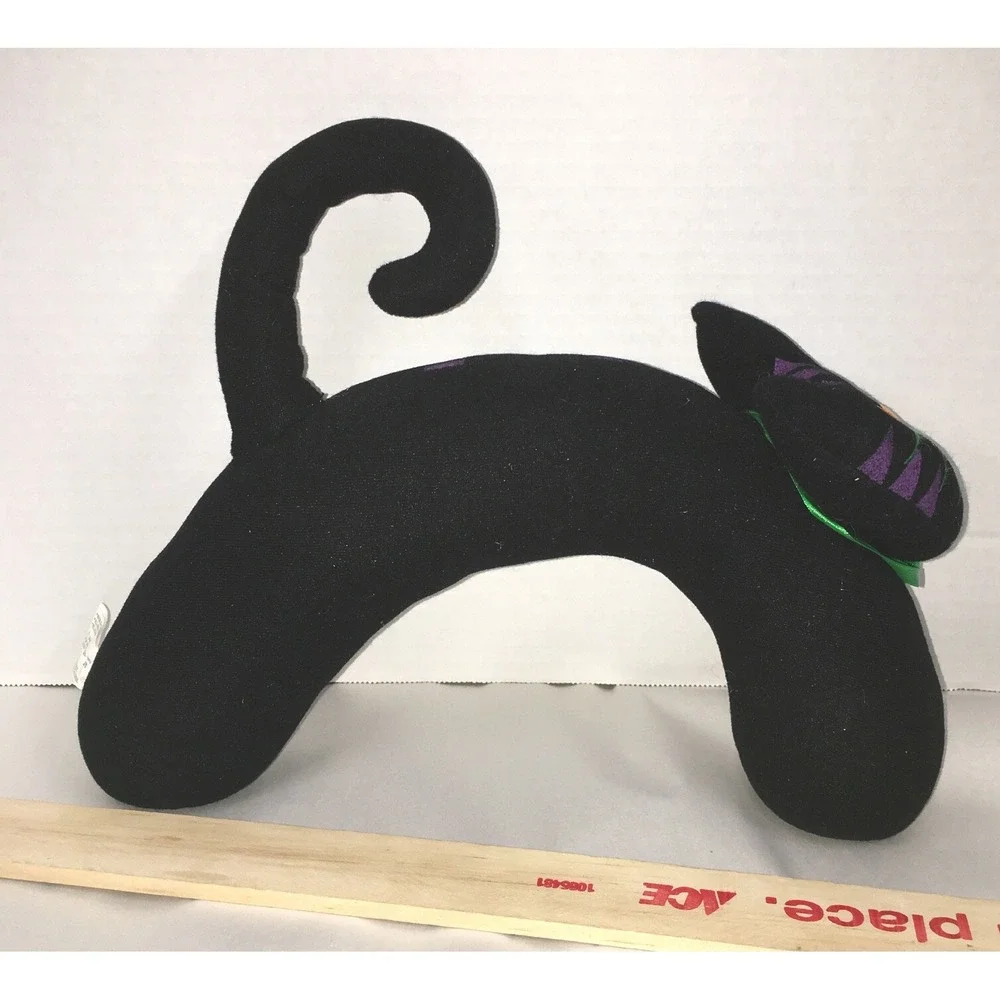Halloween Decor Felt Cat Door Stop